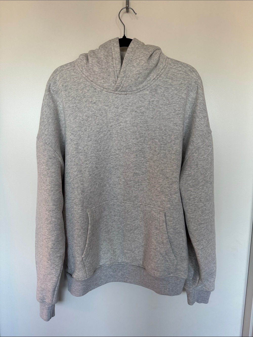 Men's Hollister Fleece Heather-Gray Hoodie Sweatshirt